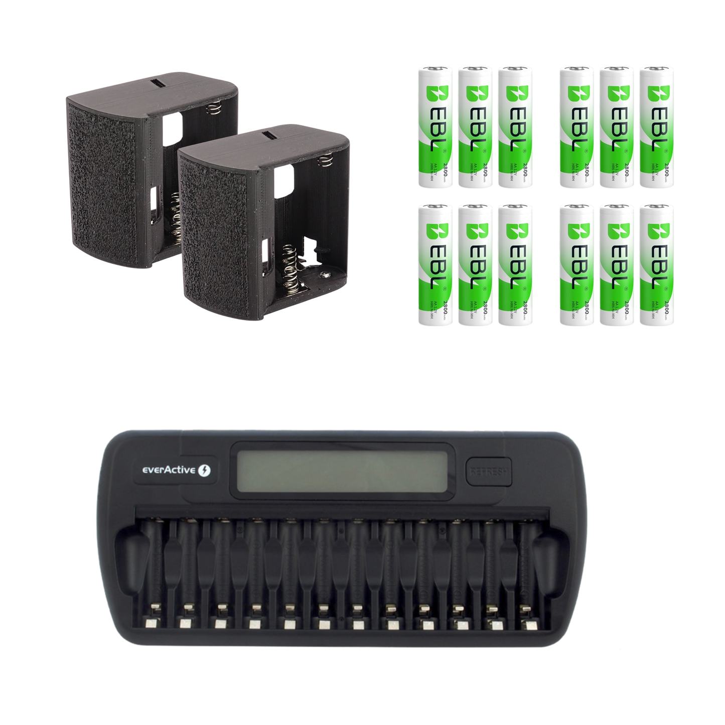 Battery holder 6x AA for Pentax 645