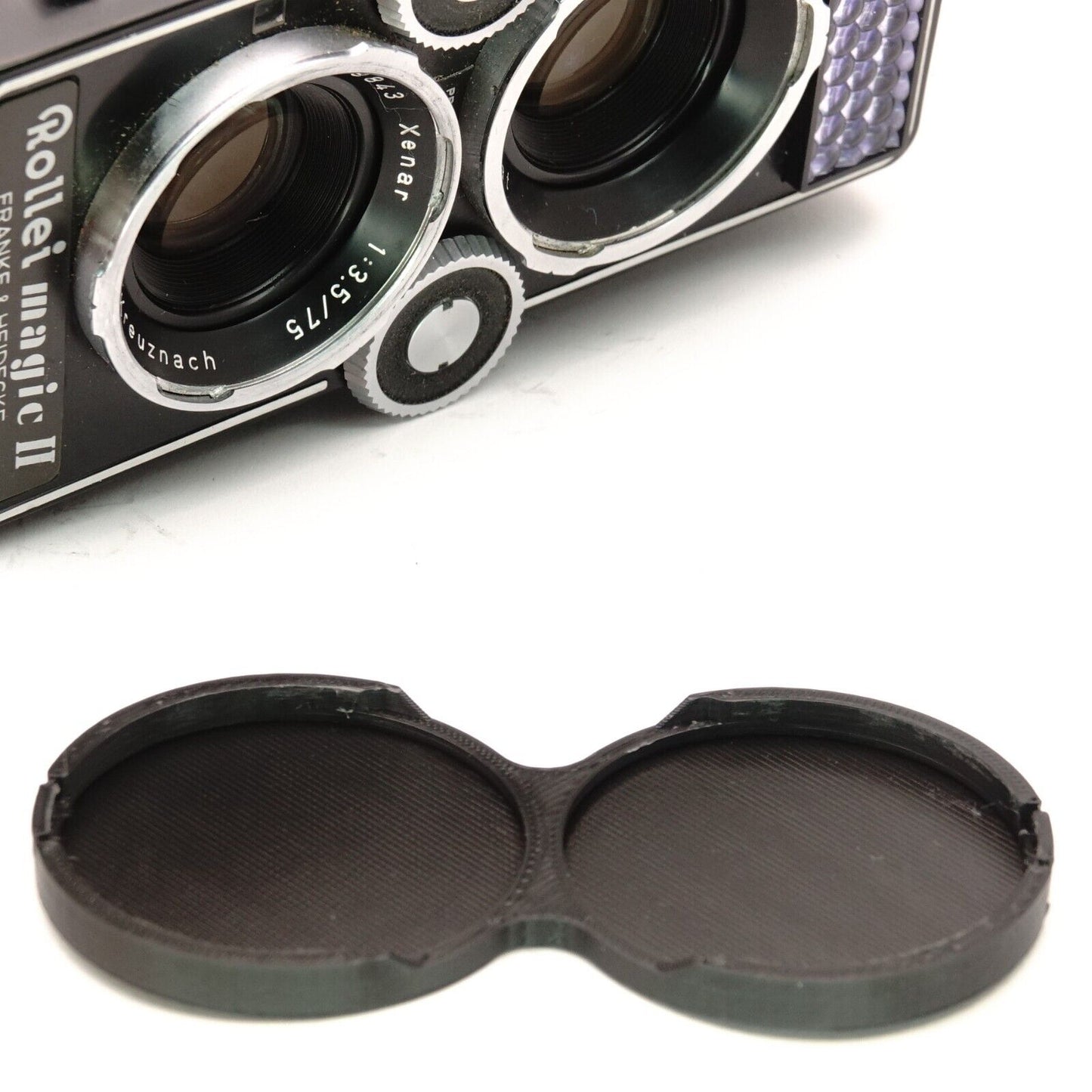 Tapa de objetivo doble Bay II para Rolleiflex 3.5F, 3.5E y Rollei Magic