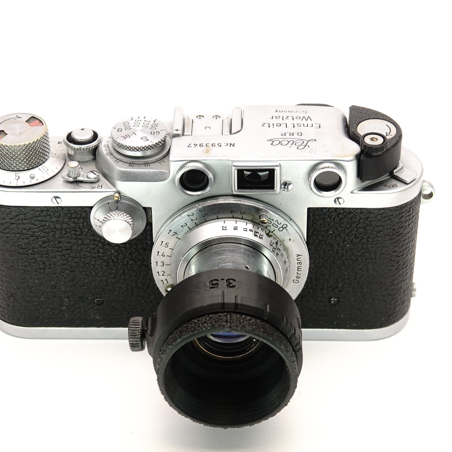 VALOO parasol con control de diafragma para Leica Elmar 5cm f/3.5