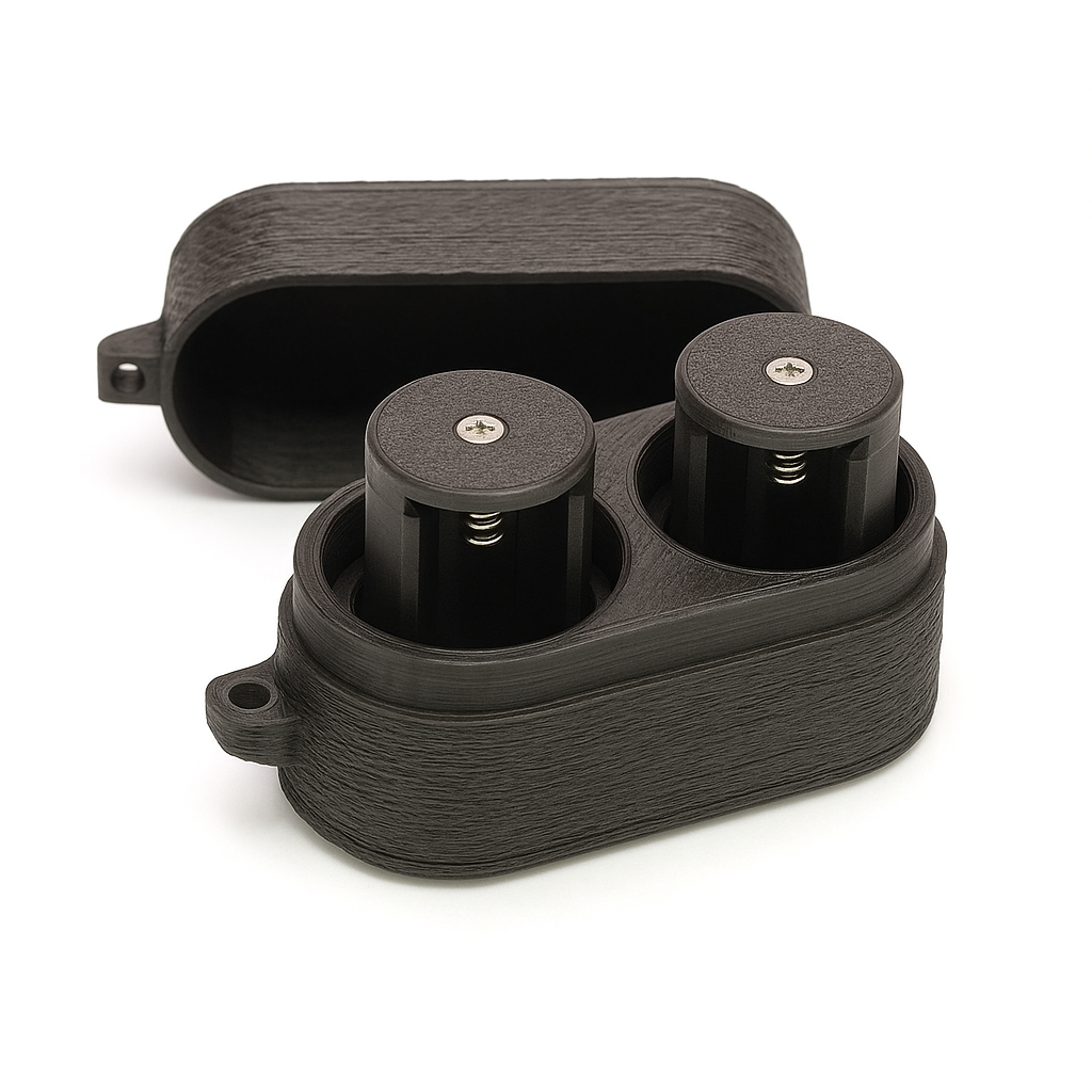 Scatola di trasporto per 2 adattatori batteria per Hasselblad 500 EL