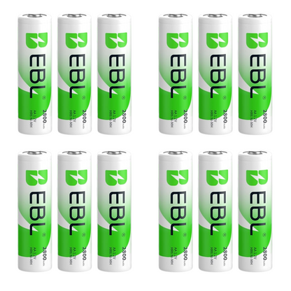 AA Mignon Akku NiMH 2800mAh – EBL wiederaufladbar