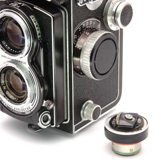 Cubierta del medidor de exposición para Rolleiflex 2.8E, 3.5F, Tele y Wide