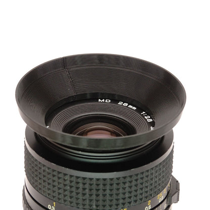 Lens hood 28mm for Minolta MD, Pentax Takumar & Olympus OM (Ø49mm)