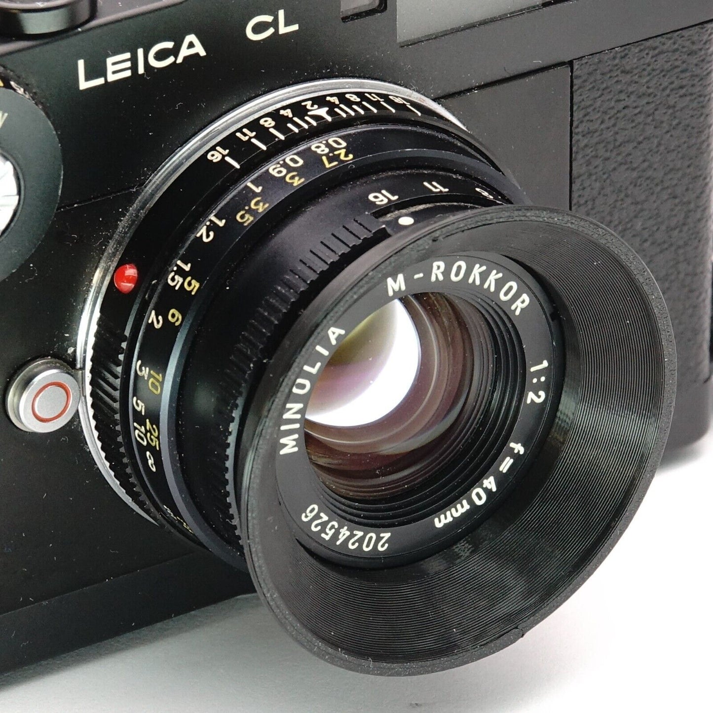 Lens hood for Minolta M-Rokkor 40mm f/2 (40.5mm)