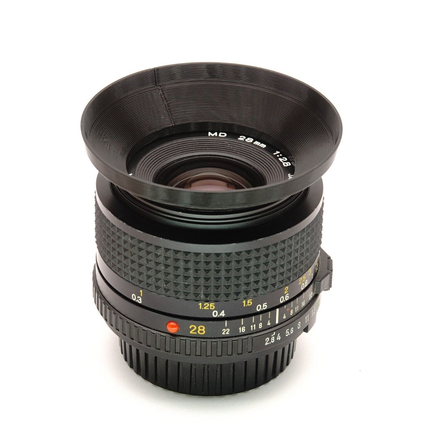 Lens hood 28mm for Minolta MD, Pentax Takumar & Olympus OM (Ø49mm)
