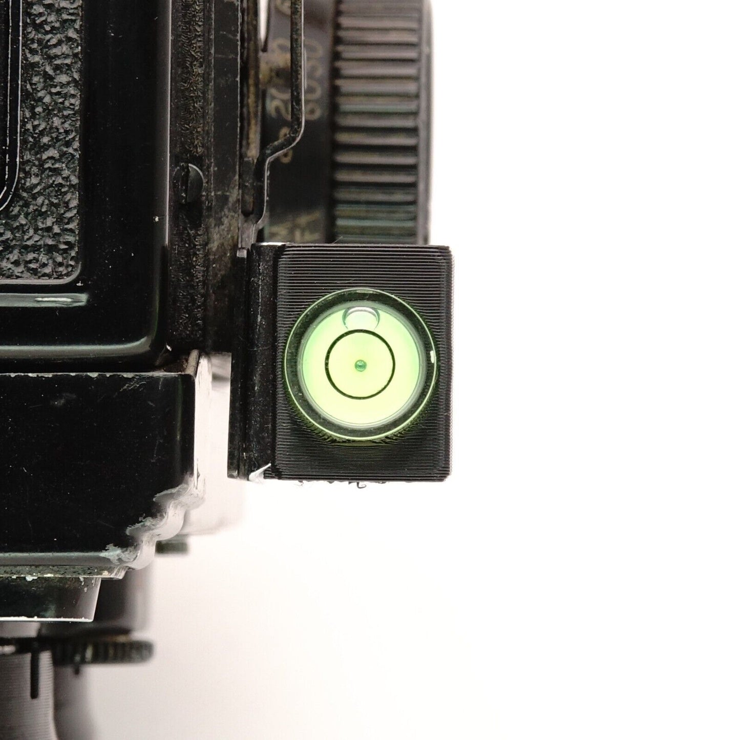 90° Wasserwaage für seitlichen Zubehörschuh für Yashica Mat 124, Rolleiflex & Mamiya RB67