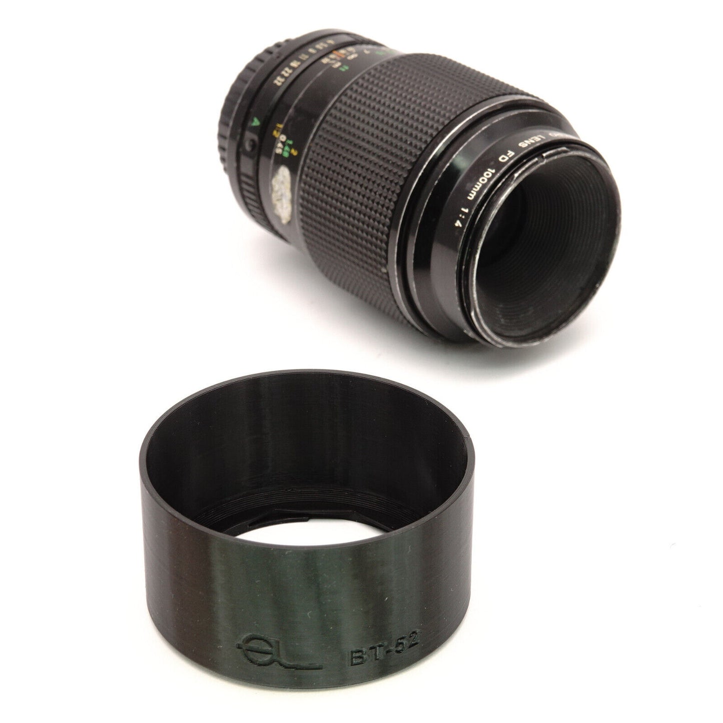 Lens hood BT-52 for Canon FD 85mm f/1.8 & FD 100mm f/2-2.8-4 Macro