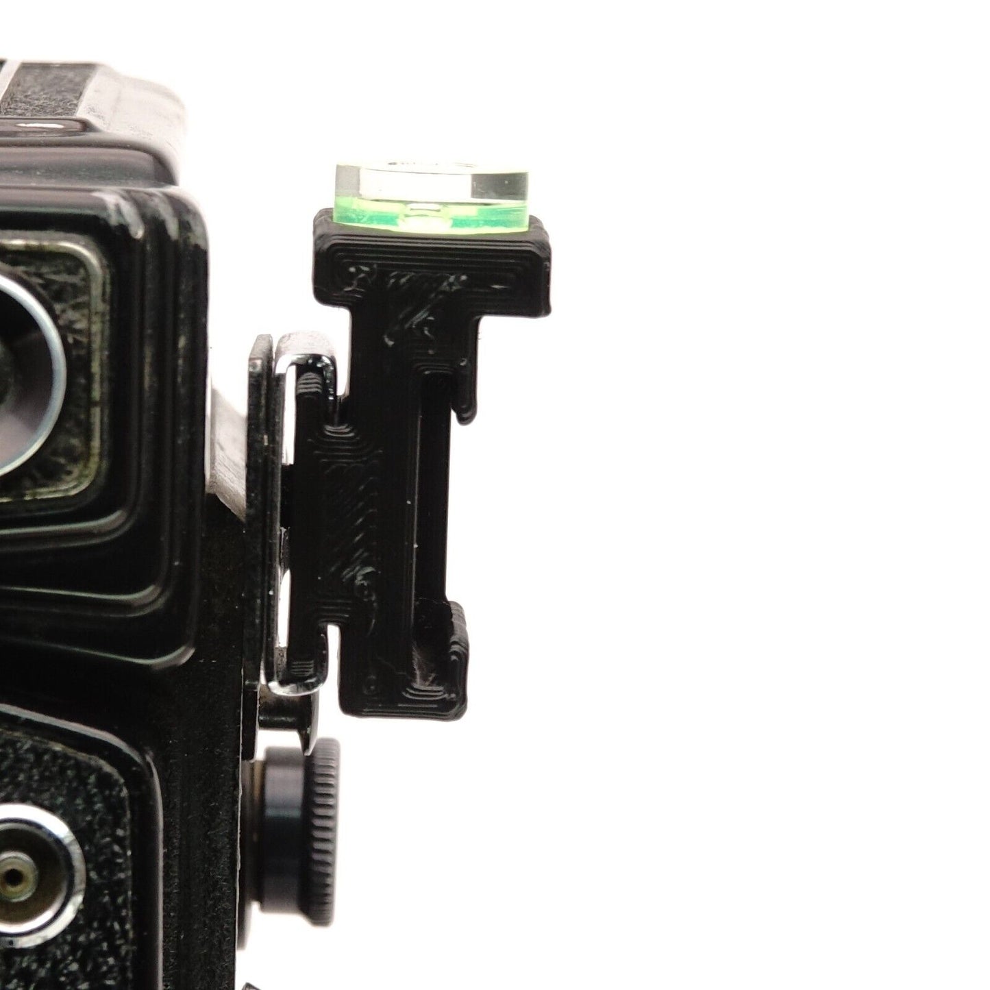 90° Wasserwaage für seitlichen Zubehörschuh für Yashica Mat 124, Rolleiflex & Mamiya RB67
