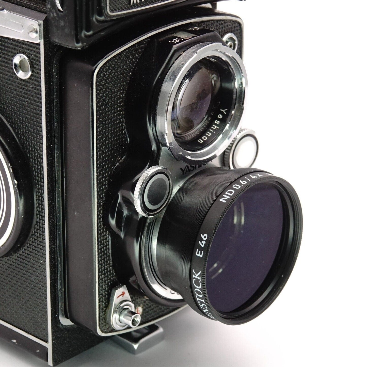 Parasol Bay I y adaptador de filtro para Yashica Mat 124G, Rolleiflex T