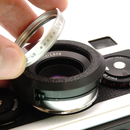 Accessori (tappi, adattatori, paraluce, custodia) per Rollei 35 AF
