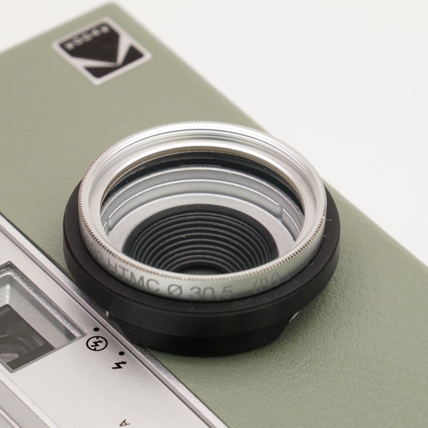 Copriobiettivo, adattatore per filtri e protezione per otturatore per Kodak Ektar H35