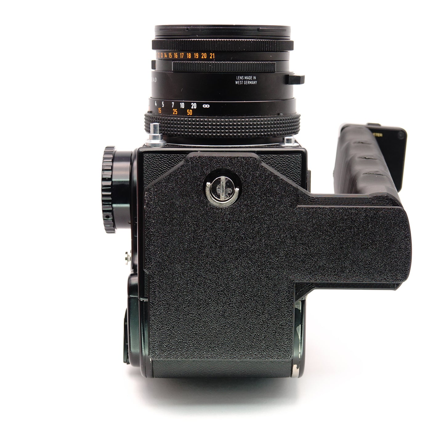 Empuñadura en L con Arca Swiss y compartimento para Darkslide para Hasselblad 500C/M, 503CW