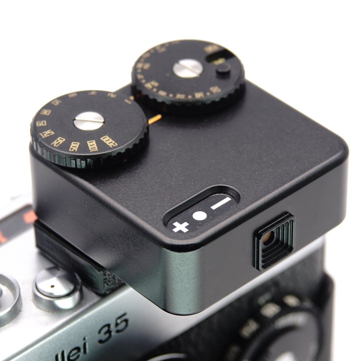 Cold shoe adapter self-adhesive for Olympus Pen F, Rollei 35 & universal