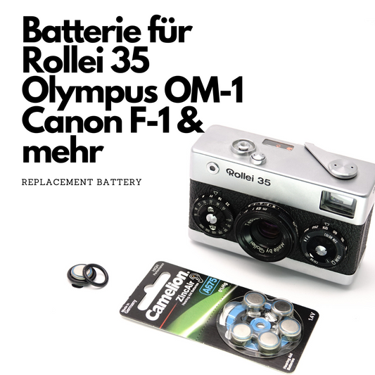 Adattatore batteria PX625 con O-Ring per Rollei 35, Olympus OM-1, Canon F-1 e Minolta SRT