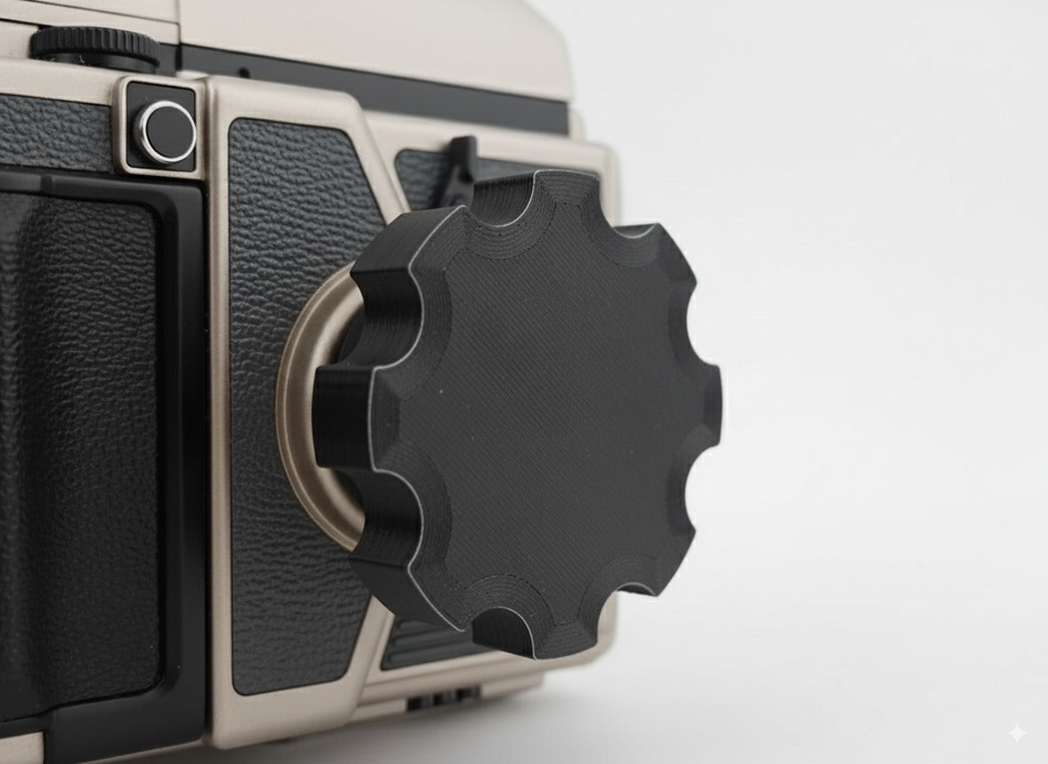 Botón de avance para Bronica ETR, ETRS y ETRSi