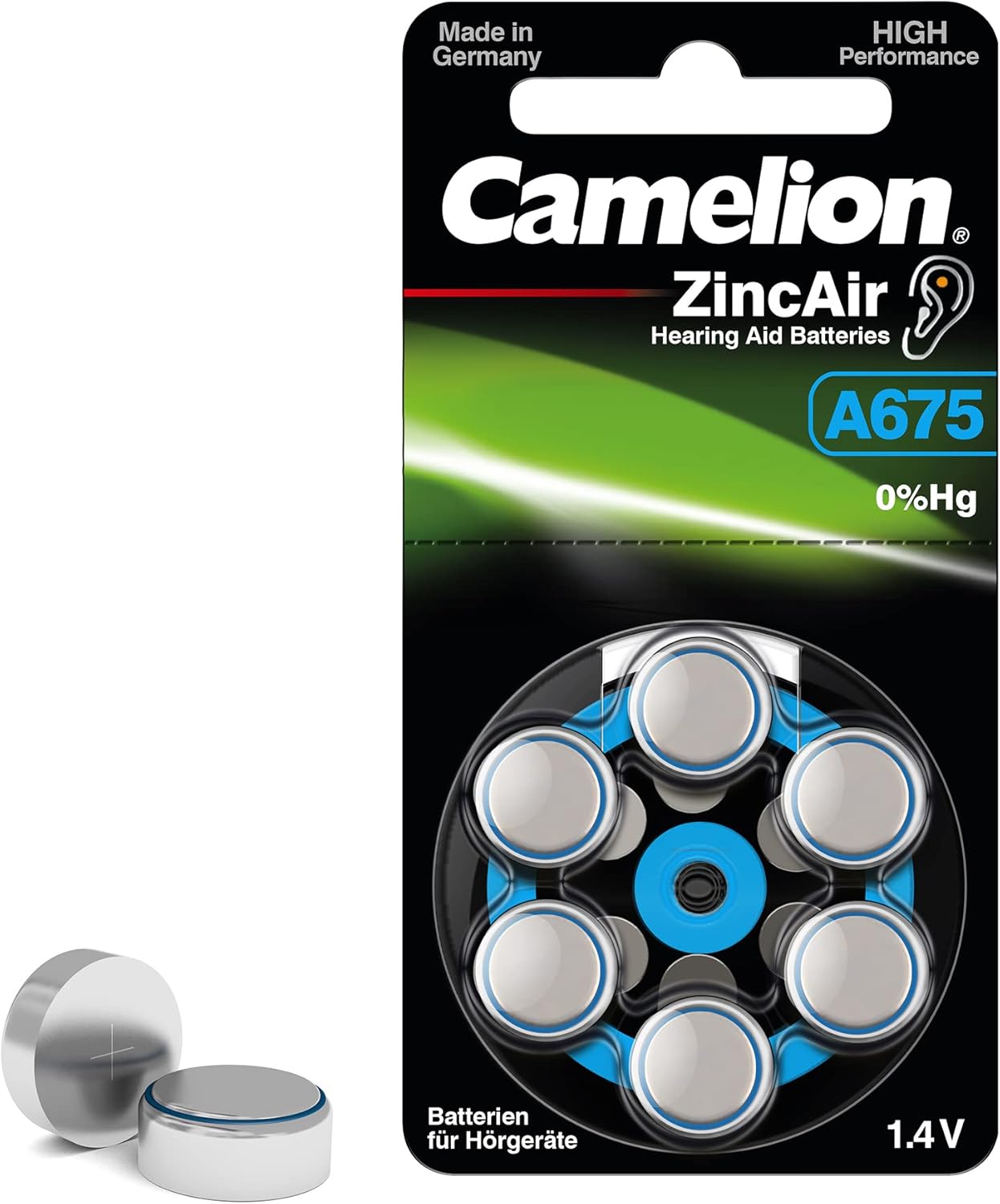 Tapa del compartimento de la batería y adaptador (675 de zinc-aire) para Rollei XF 35