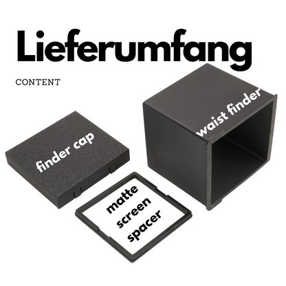 Juego de adaptadores de enfoque para Escura Hasselback en Hasselblad 500