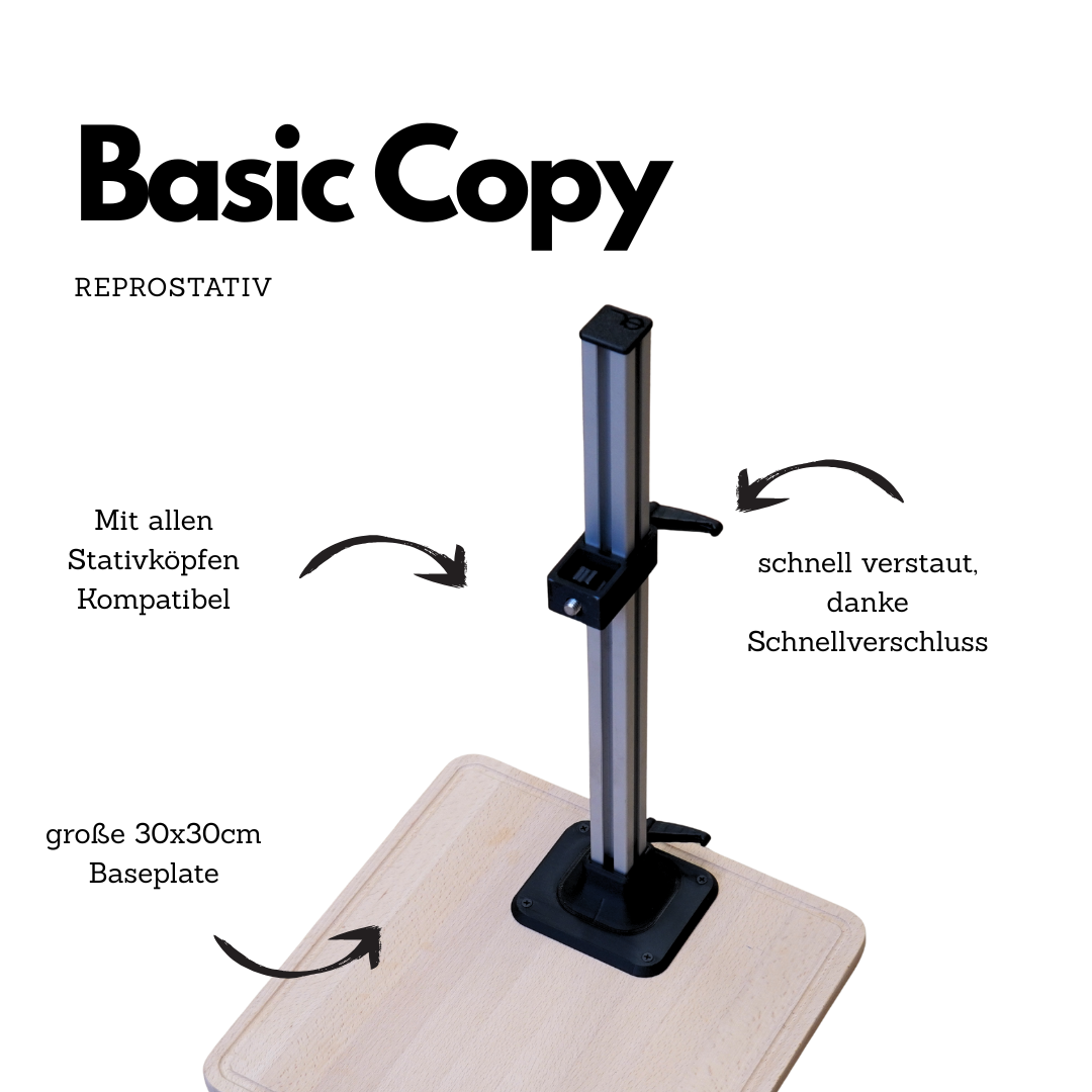 Modular Reproduction Stand "Copy Stand" for DSLR & Mirrorless Film Scanning