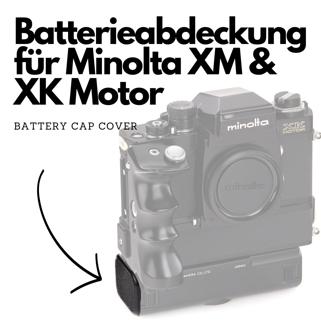 Battery compartment cover V2 Carbon-PETG for Minolta XM Motor, XK Motor