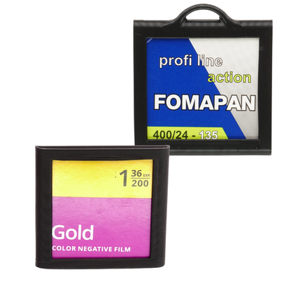 Soporte adhesivo para notas de película para Rollei 35, Leica y Minox