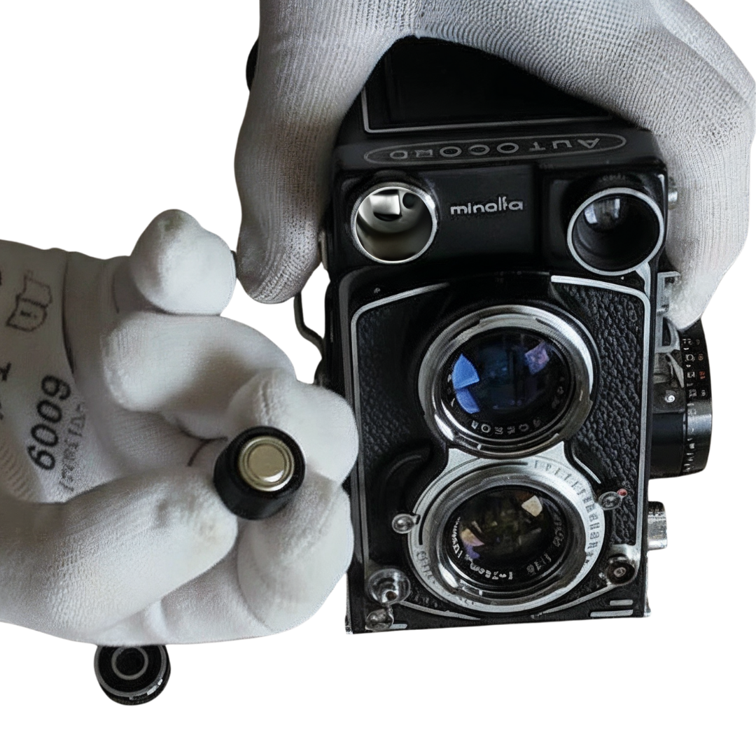 Battery adapter PX1 MR50 for Minolta Autocord, Canon QL25, Olympus 35 LE