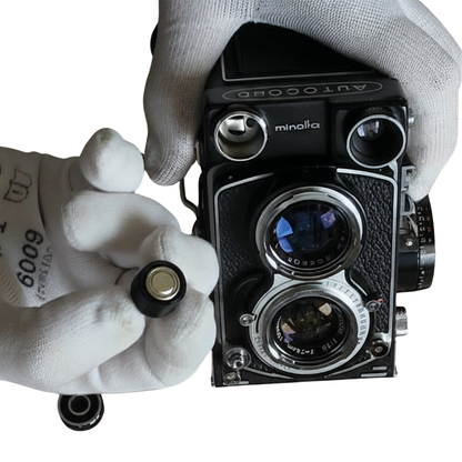 Battery adapter PX1 MR50 for Minolta Autocord, Canon QL25, Olympus 35 LE