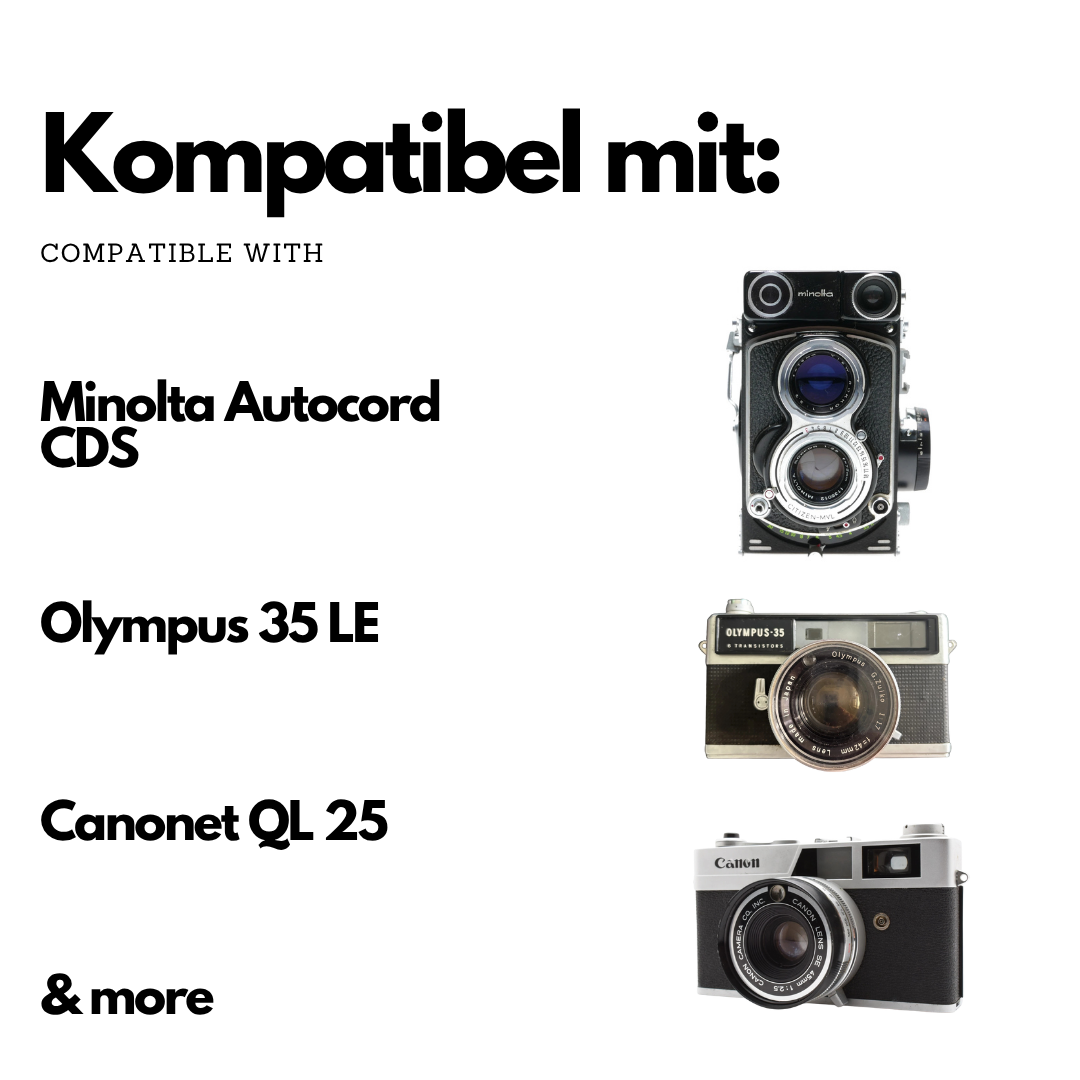 Battery adapter PX1 MR50 for Minolta Autocord, Canon QL25, Olympus 35 LE