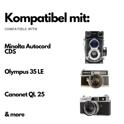 Battery adapter PX1 MR50 for Minolta Autocord, Canon QL25, Olympus 35 LE