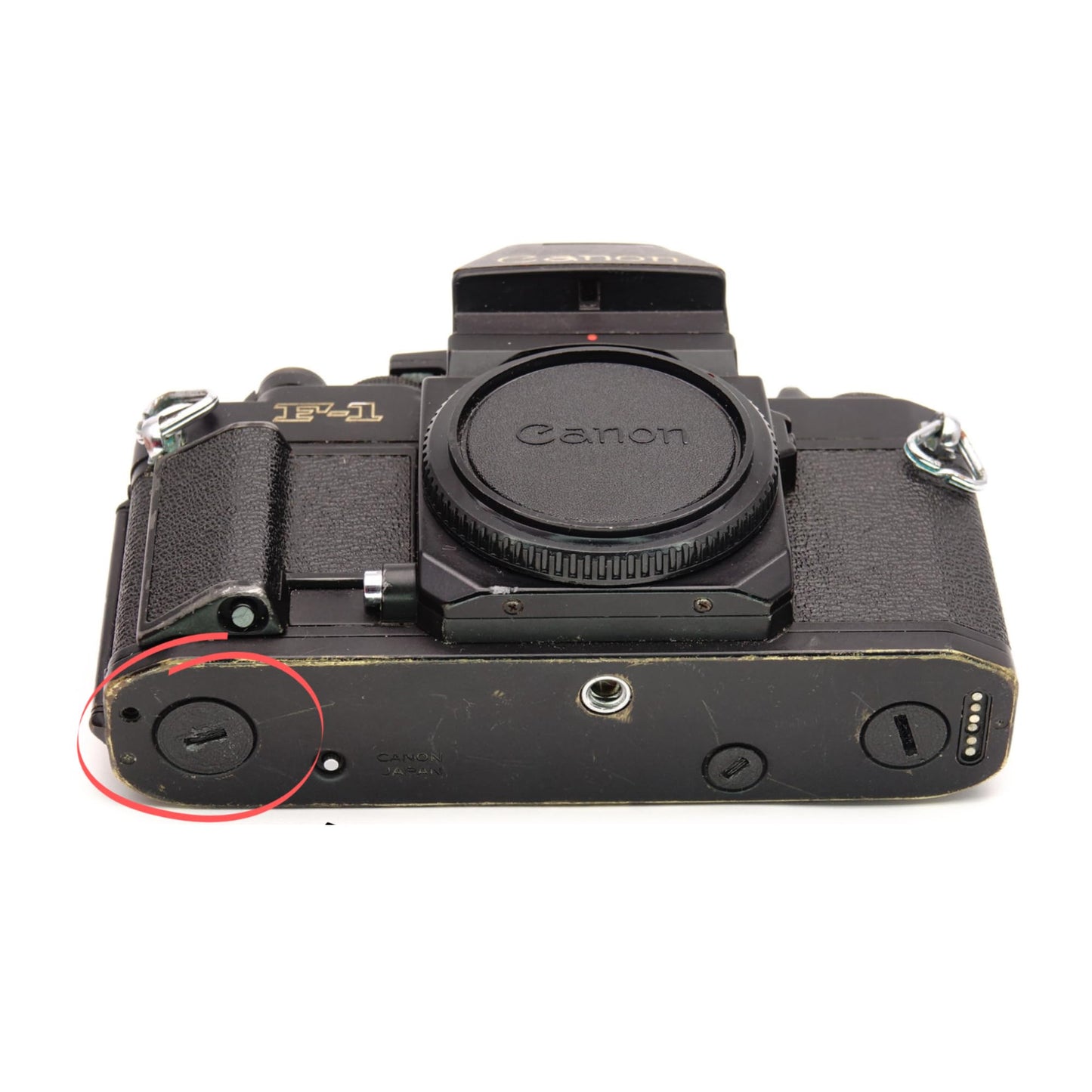 Winder cover cap for Canon New F-1