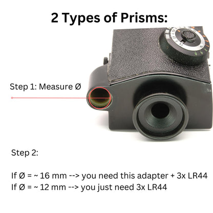 PX25 Batterieadapter für Kiev 60, Instamatic & Honeywell Elmo