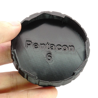 Cache d'objectif P6 à baïonnette pour Pentacon Six, Kiev 60 et Praktisix