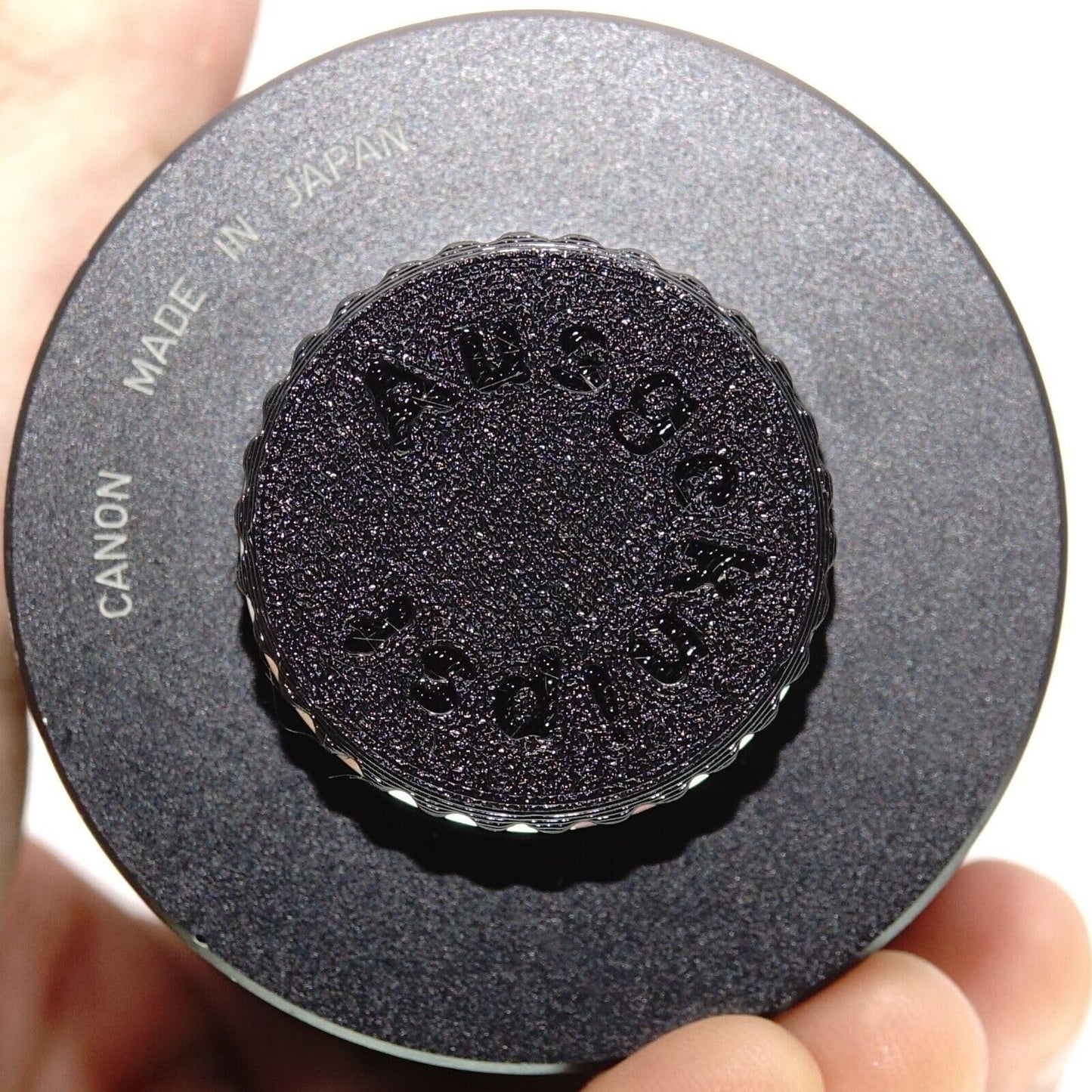 Tapa trasera de objetivo C-Mount para objetivos CCTV, cine y vídeo