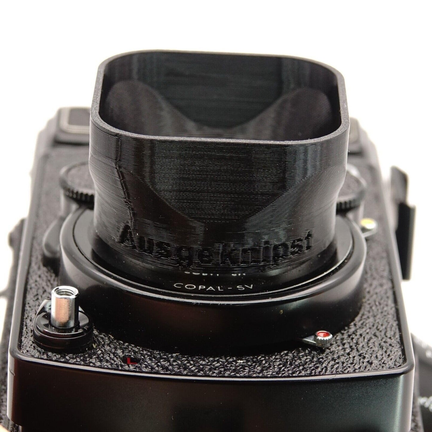 Gegenlichtblende Bay I für Yashica Mat 124G, Rolleiflex T & Rolleicord