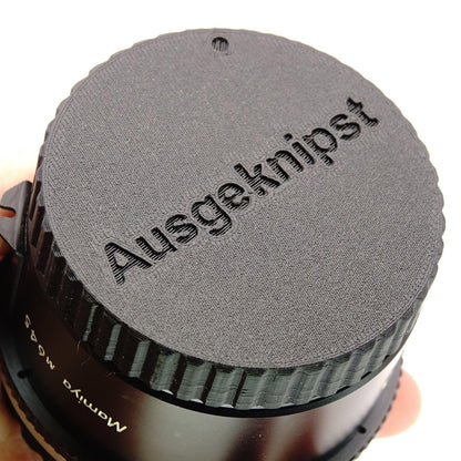 Cache arrière d'objectif pour objectifs Mamiya 645 (C, N, A, AFD)