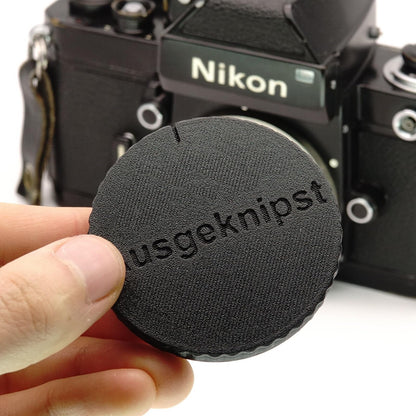 Body cap for Nikon F bayonet (F3, FM, FE, FA)