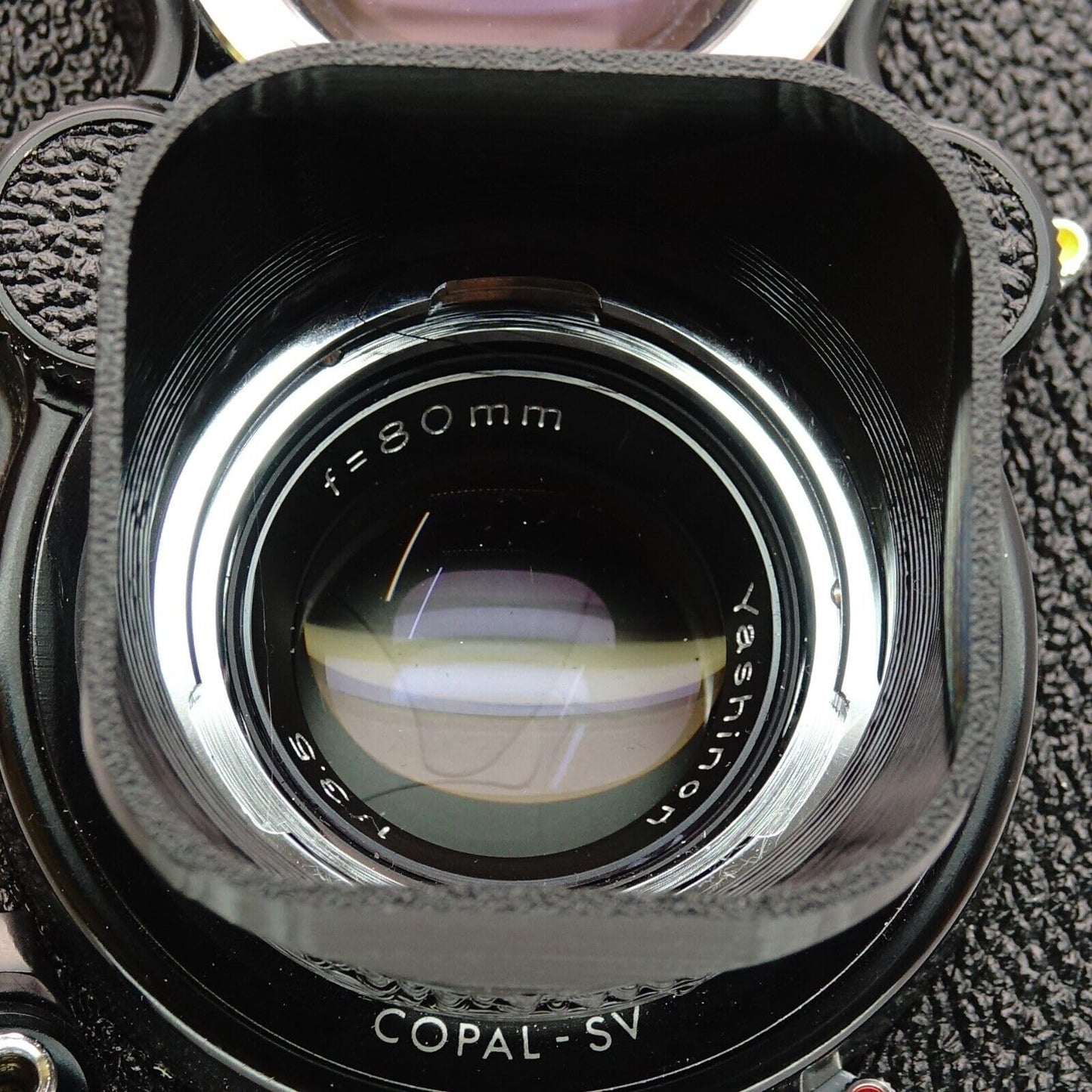 Gegenlichtblende Bay I für Yashica Mat 124G, Rolleiflex T & Rolleicord